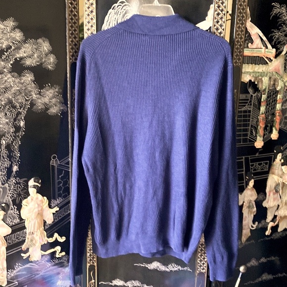 Brooks Brothers XXL Navy, Waffle Pullover - Picture 8 of 13